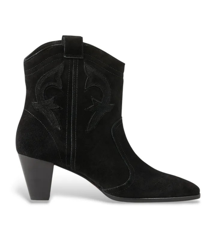 BA&SH para mujer. 2E25NCAS Botas New Casey de piel negro (36), 3 a 5cm, Ninguno, Casual