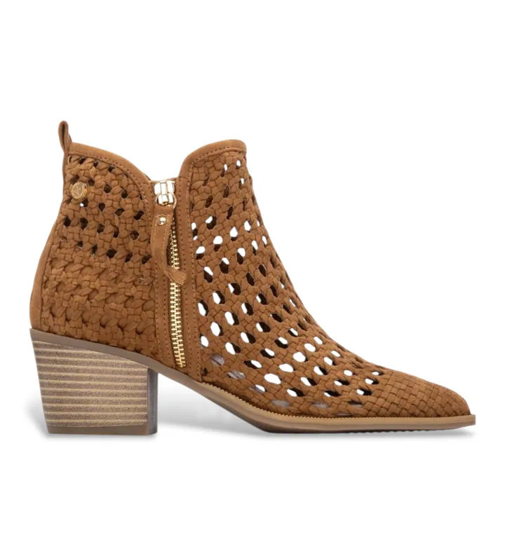 Xti para mujer. 14526701-CAMEL Botines 145267 marrón (36), 3 a 5cm, Cremallera, Casual, Deportivo