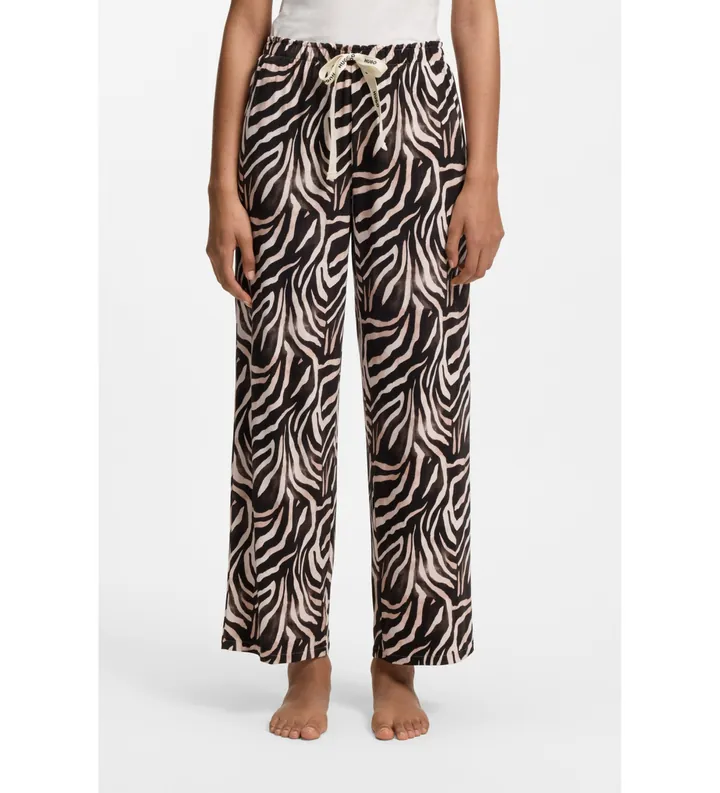 HUGO para mujer. 50556937 Pantalón de Pijama Estamapado animalprint (L), Homewear, Animal print, Modal