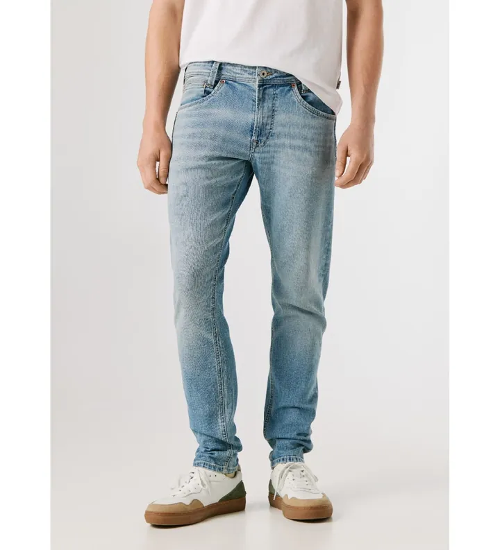 Pepe Jeans para hombre. PM20739153VT Jeans Tapered Spike azul (28/32), Casual, Algodón, Denim