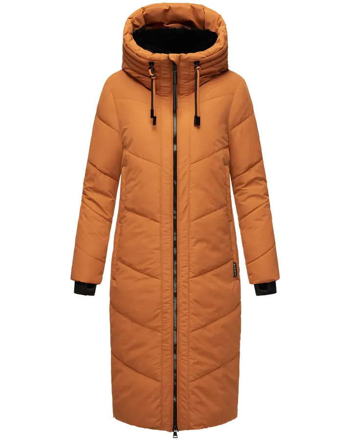 MARIKOO Abrigo de invierno 'Nadaree XVI'  naranja oscuro / negro