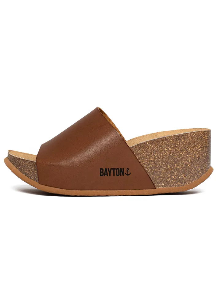 Bayton Zapatos abiertos 'Fuerte' beige / camelo / negro
