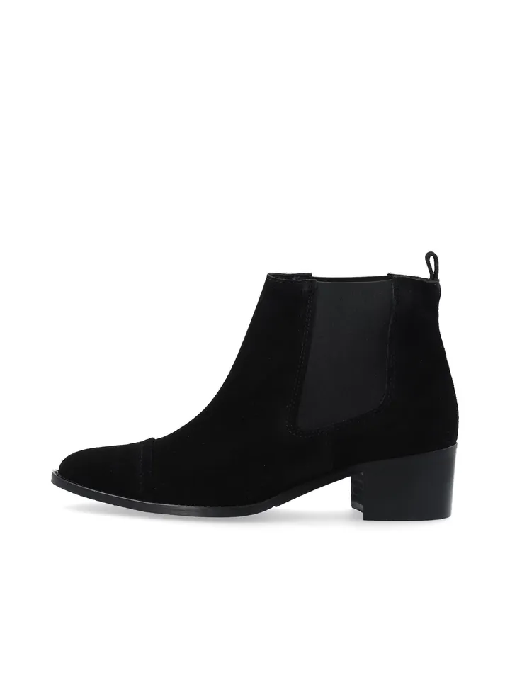 Bianco Botas Chelsea 'Carol' negro