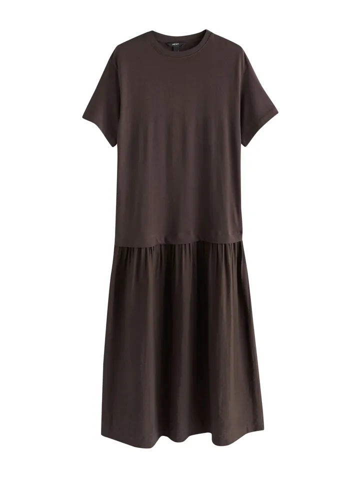 Next Vestido chocolate