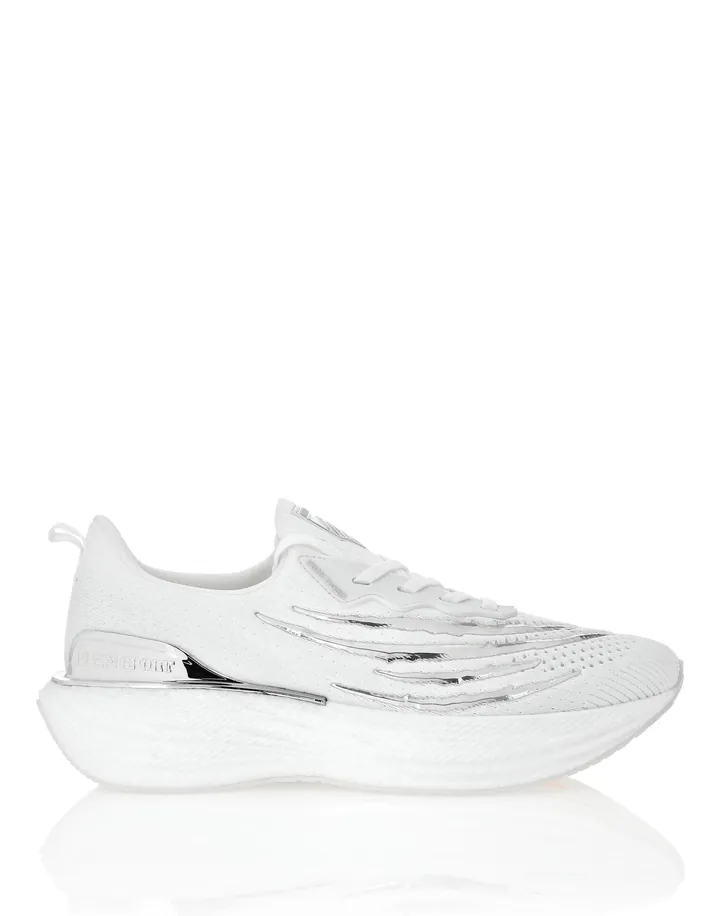 Plein Sport Zapatillas deportivas bajas 'Tiger' plata / blanco