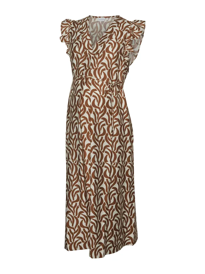 MAMALICIOUS Vestido 'MLGloria' marrón / offwhite