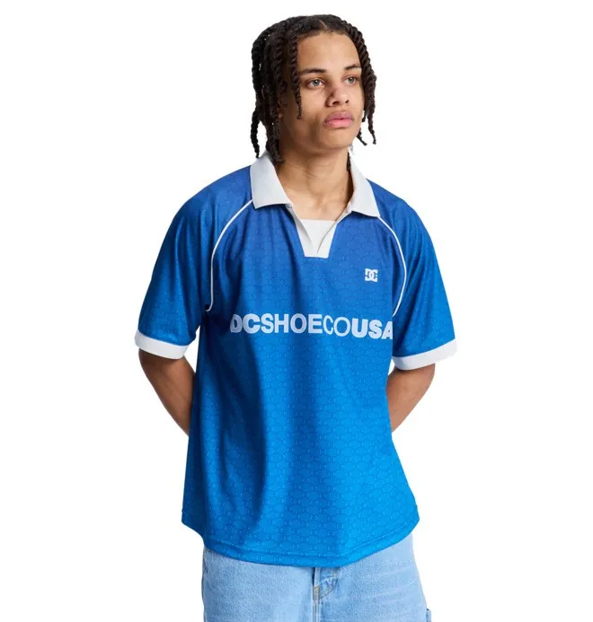 DC Soccer - Camiseta de Fútbol Azul Hombre