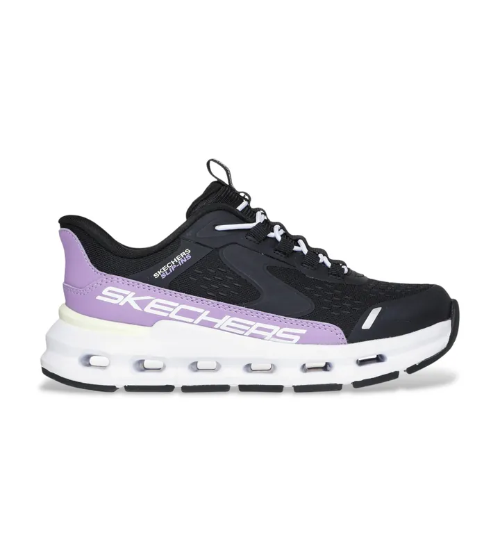 Skechers para mujer/niña. 303654L Zapatillas Slip-ins Glide Step Vista Lane negro (36), 3 a 5cm, Cordones, Casual, Deportivo, Multideporte,