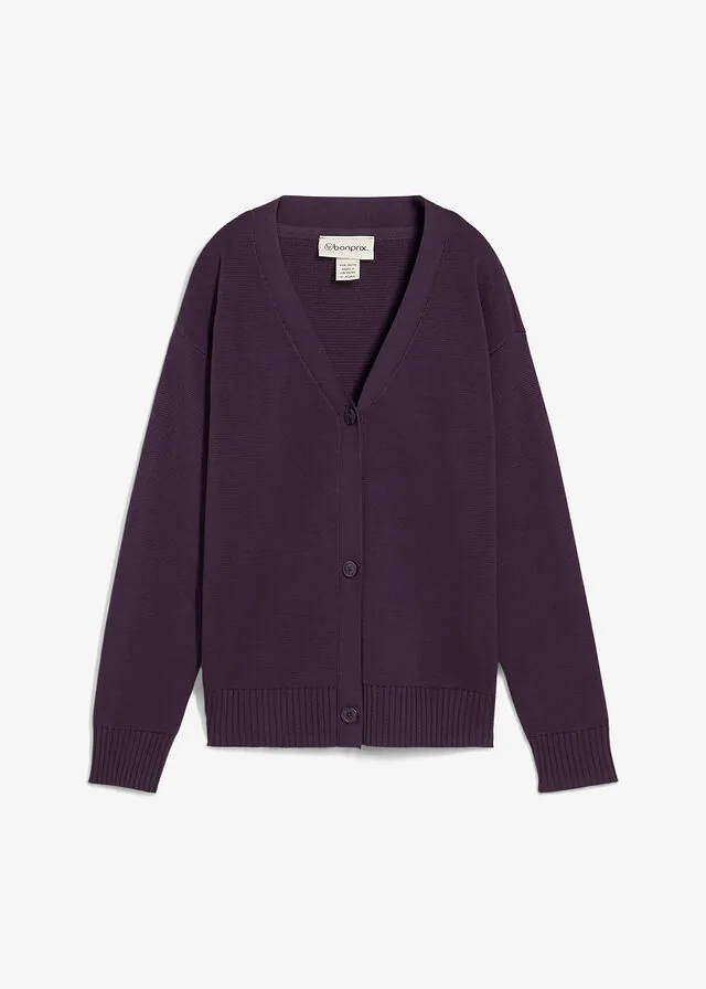 Chaqueta de punto fino Milano de canalé