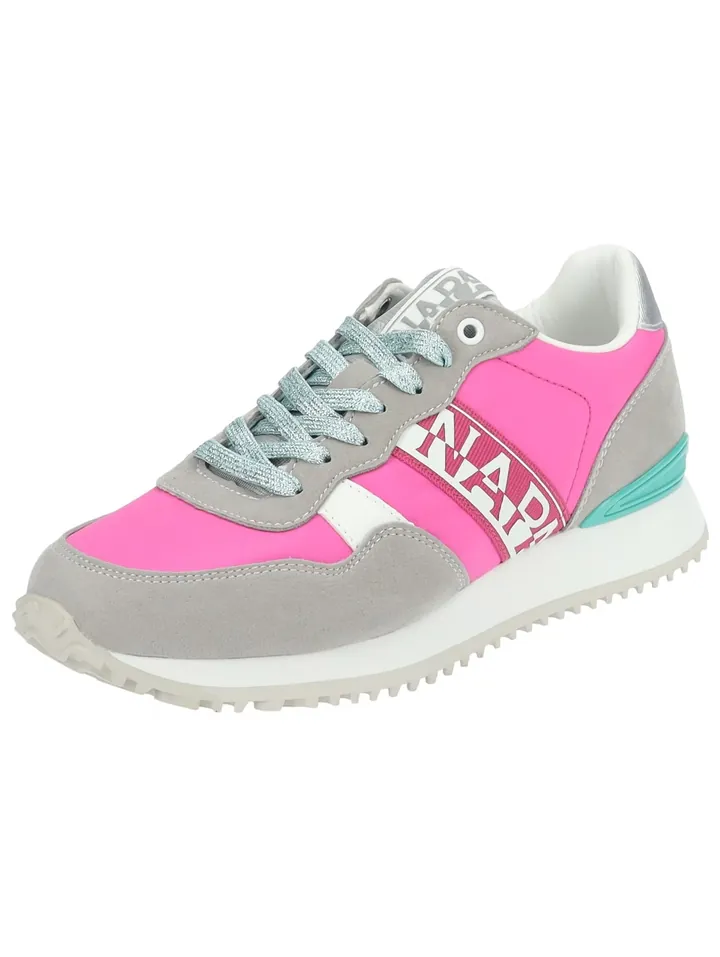 NAPAPIJRI Zapatillas deportivas bajas 'Astra' turquesa / gris / rosa / blanco