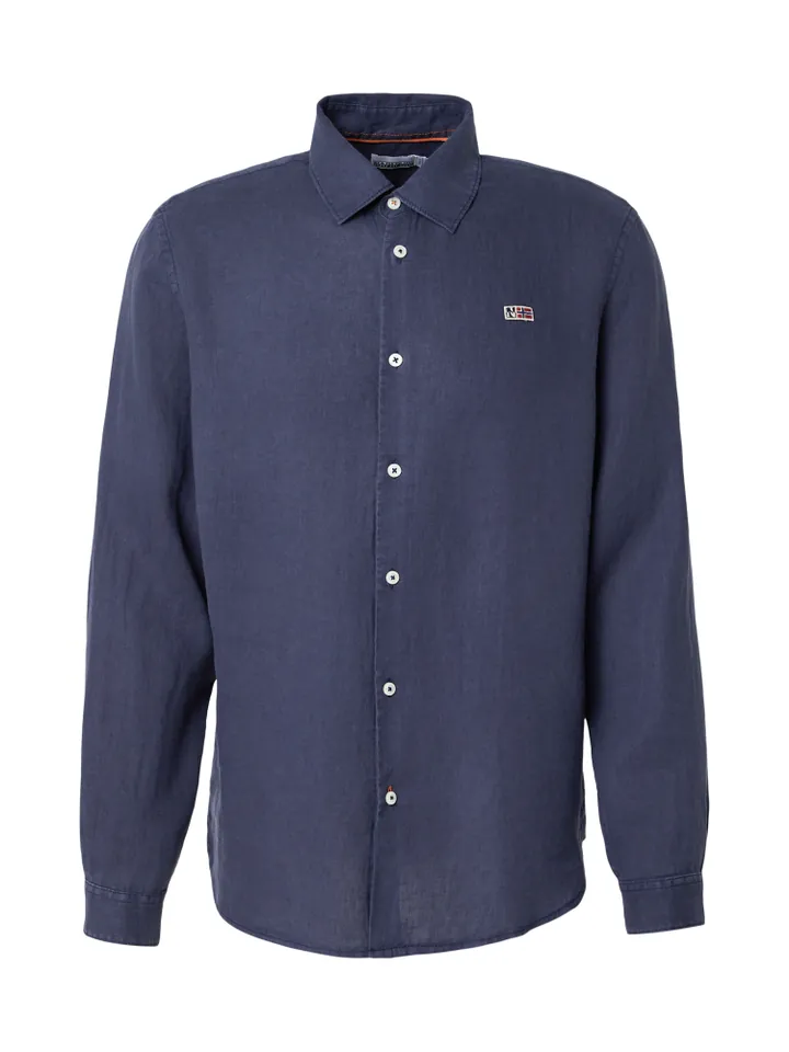 NAPAPIJRI Camisa 'GILBERT 1' azul oscuro