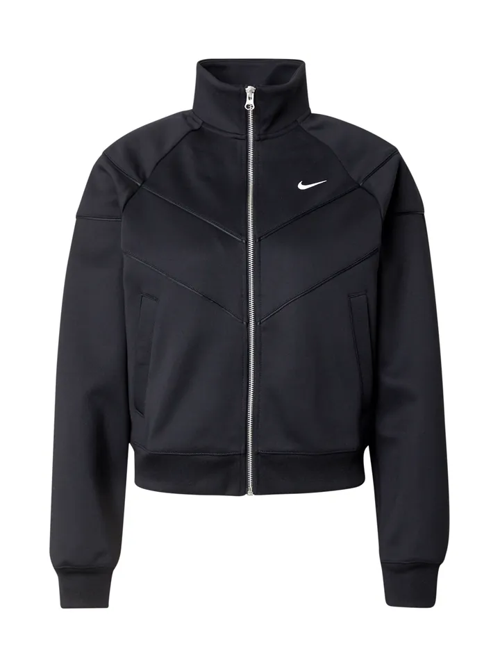 Nike Sportswear Sudadera con cremallera negro / blanco