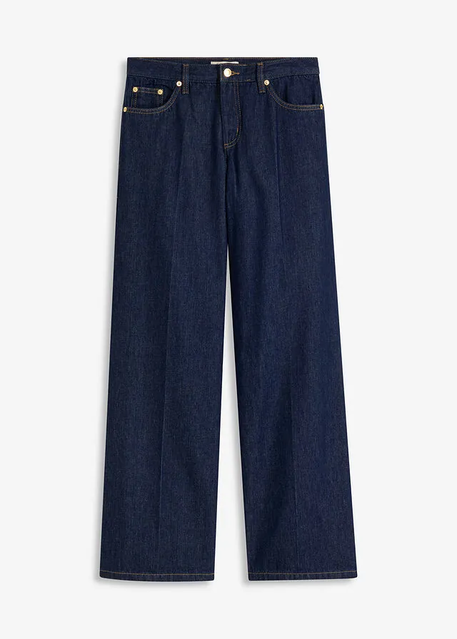Vaqueros de pernera ancha, mid waist