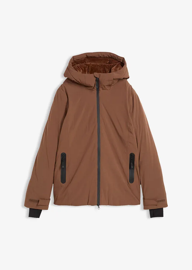 Chaqueta de esquí con protector antinieve