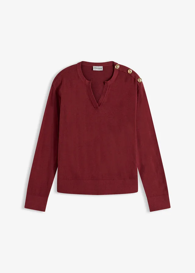 Jersey de algodón con detalle de botones