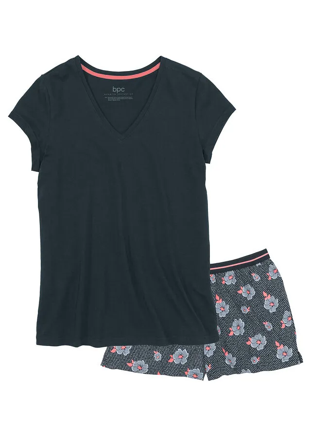 Pijama corto de algodón puro
