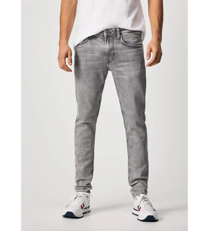 Pepe Jeans para hombre. PM206321WR2 Jeans Finsbury gris (28/34), Casual, Algodón, Denim