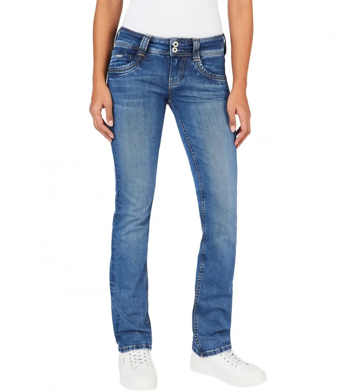 Pepe Jeans para mujer. PL204159XV6 Jeans Gen marino (24/30), Casual, Algodón, Denim
