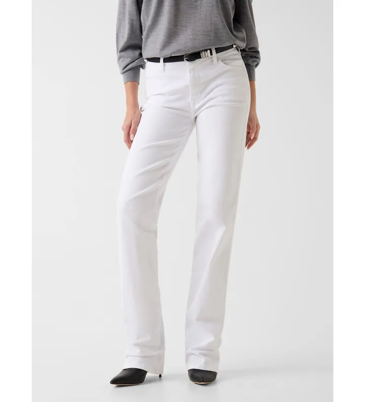 Guess para mujer. W6GA15D0705 Jeans Sexy Straight blanco (26), Casual, Algodón