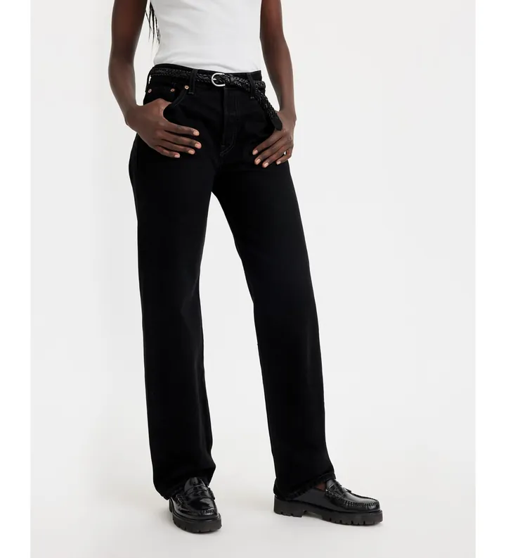 Levi's para mujer. A1959-0035 Jeans 501 90's negro (25/30), Casual, Algodón, Denim