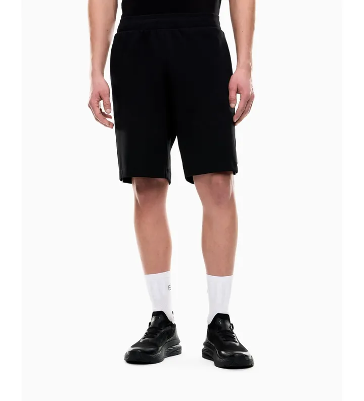 EA7 para hombre. 7M001481_AF12660 Shorts Logo Series negro (3XL), Casual, Deportivo, Algodón