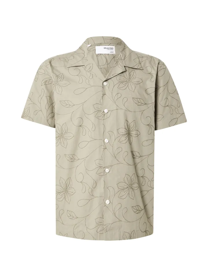 SELECTED Camisa  caqui / oliva