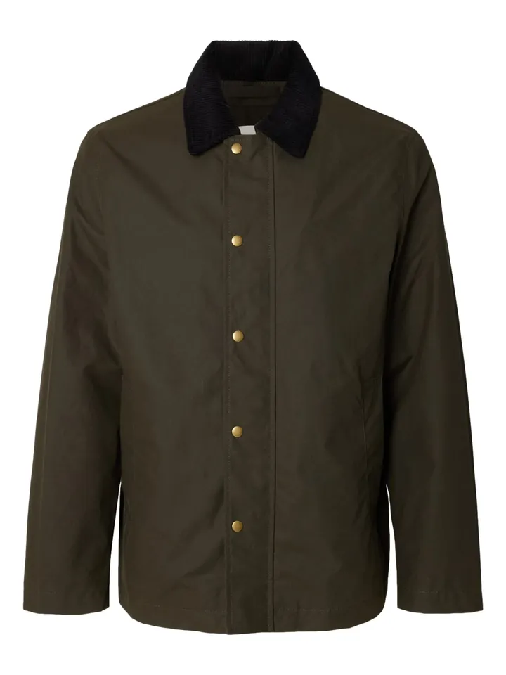 SELECTED Chaqueta de entretiempo verde