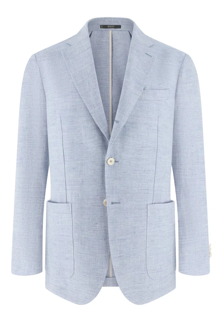Boggi Milano Chaqueta saco azul claro