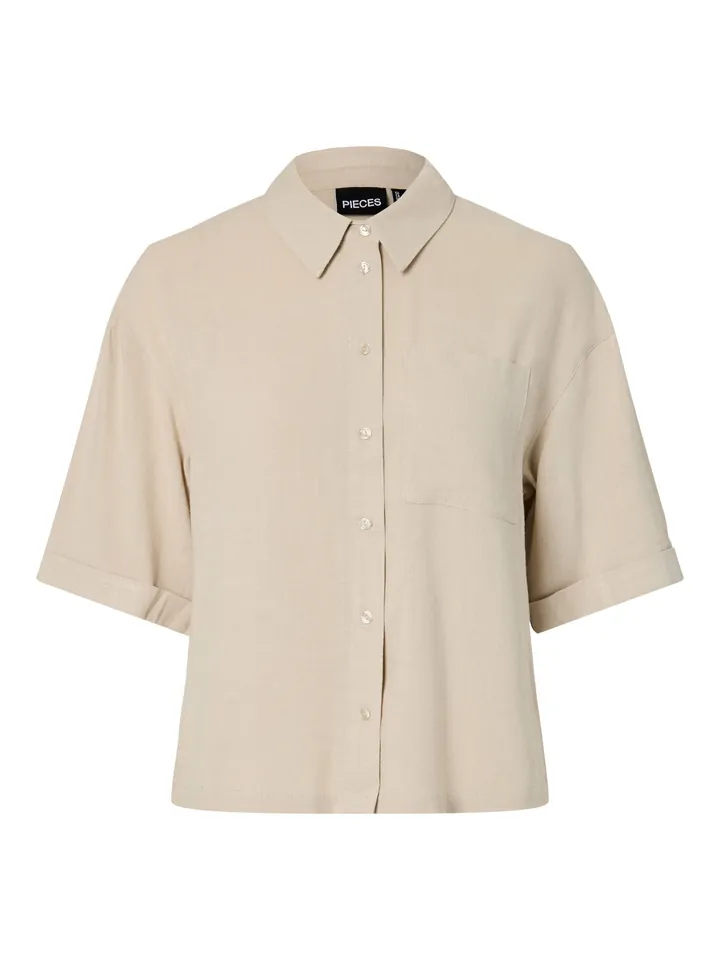 PIECES Blusa 'PCVinsty'  beige