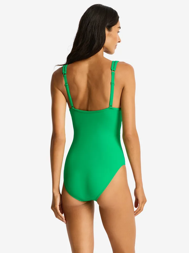 SEA LEVEL Traje de baño 'Essentials Edit' verde