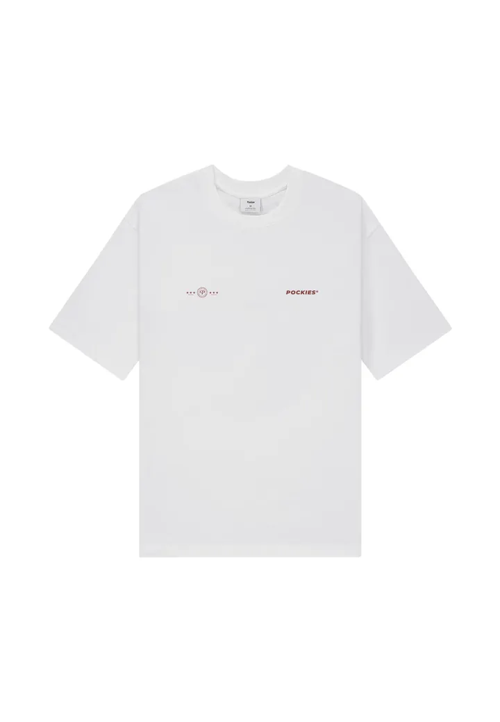 Pockies Camiseta 'L.A.'  burdeos / blanco