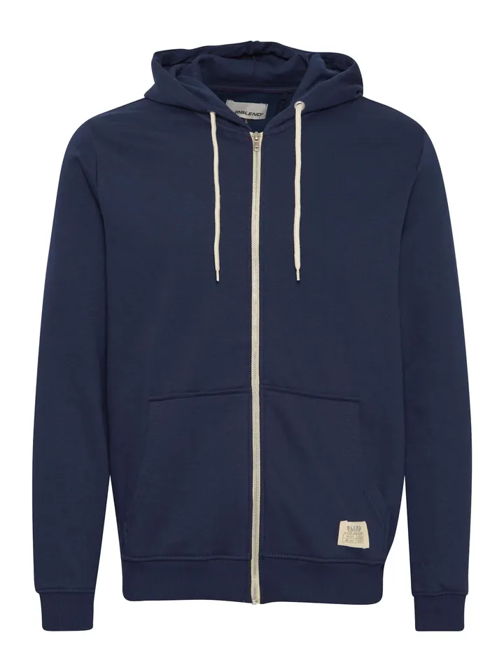 BLEND Sudadera con cremallera navy