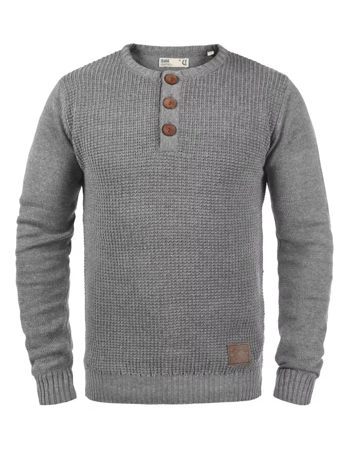 !Solid Jersey 'Terrance' marrón / gris