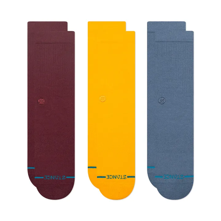 Stance Calcetines  azul / amarillo / rojo vino