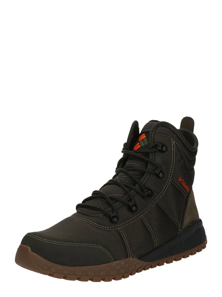 COLUMBIA Botas 'Fairbanks' oliva / naranja
