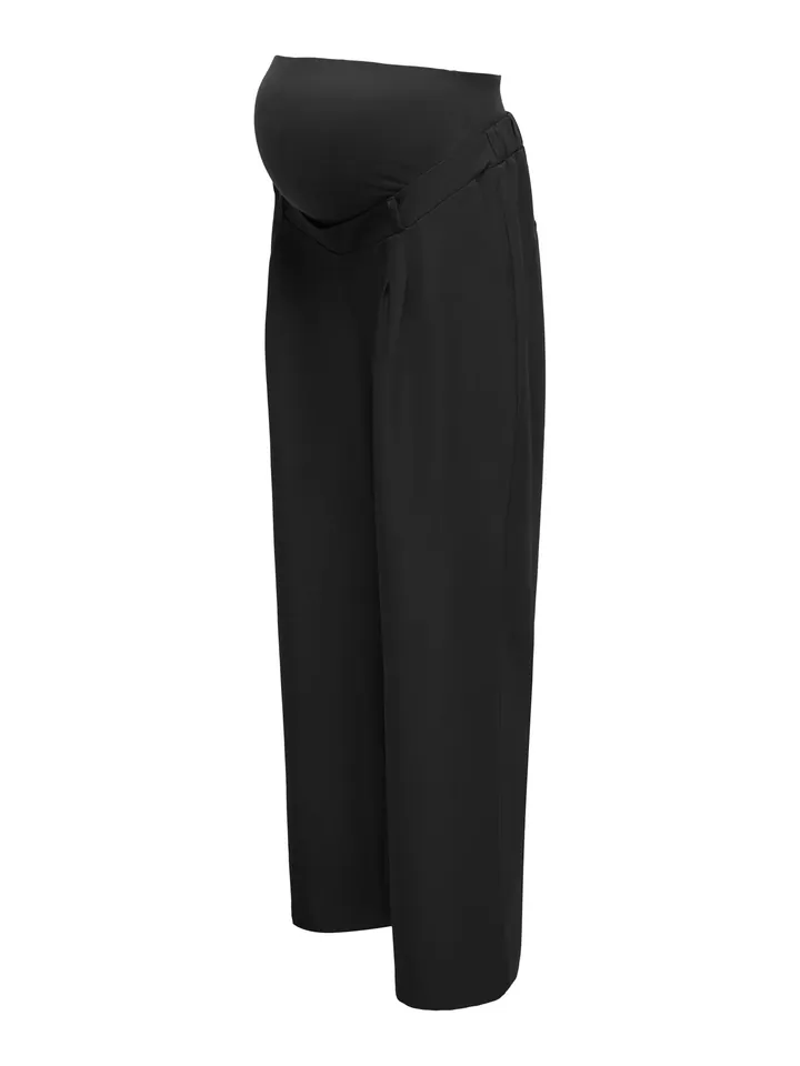 Only Maternity Pantalón plisado 'OLMPLEAT VERO'  negro