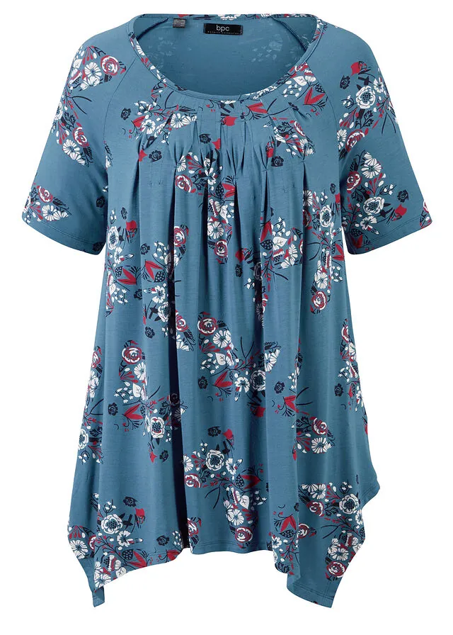 Camiseta larga irregular