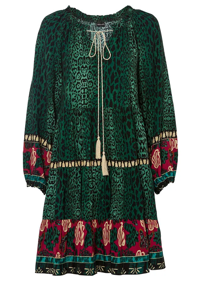 Vestido tipo túnica de viscosa fluida