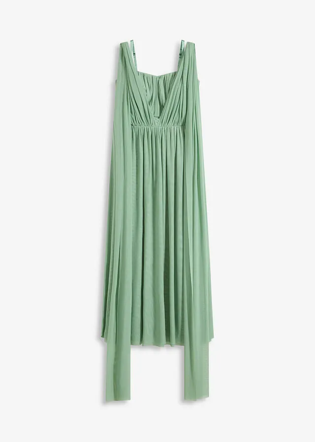 Vestido largo de malla con diferentes variantes de uso