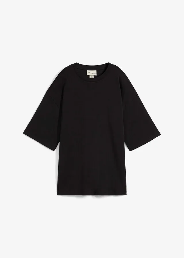 Camiseta larga de interlock