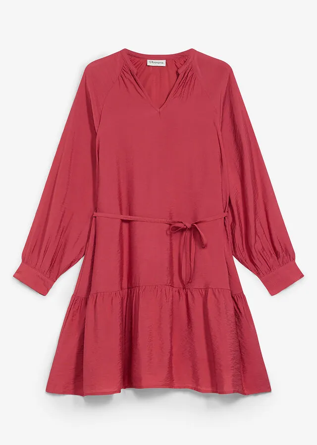 Vestido tipo túnica de mezcla de viscosa suave