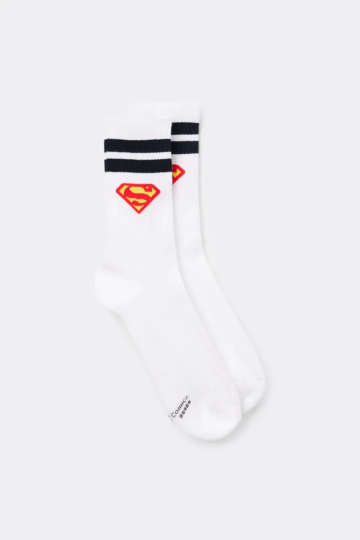Intimissimi Calcetín Corto Deportivo DC Comics Superman Hombre Impreso Tamaño TALLA ÚNICA