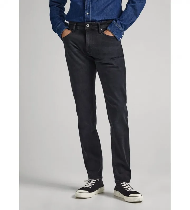 Pepe Jeans para hombre. PM206326XF1 Jeans Stanley negro (29/32), Casual, Algodón, Denim, Sostenible