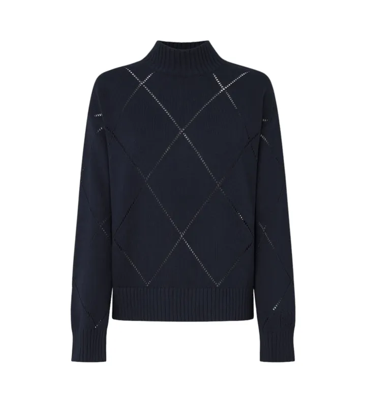 Pepe Jeans para mujer. PL702215 Jersey Idris Perkins marino (S), Casual, Algodón, Sostenible