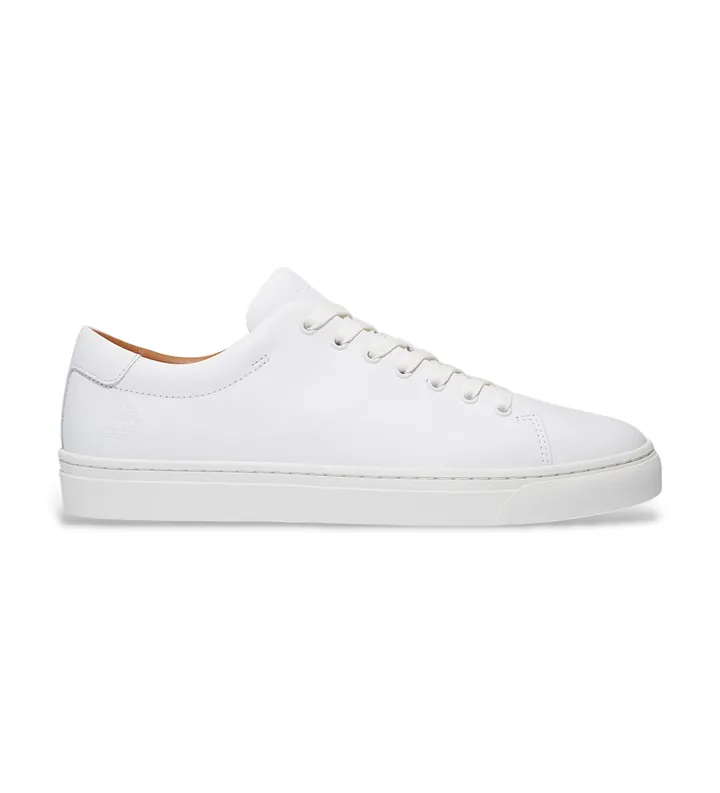Timberland para hombre. TB0A5MJSEM21 Zapatillas de Piel Dover Park blanco (36.5), Plano, Cordones, Casual