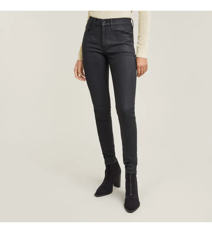 G-Star para mujer. D19079-A634-D360 Jeans Lhana Skinny negro (26/30), Casual, Algodón, Denim