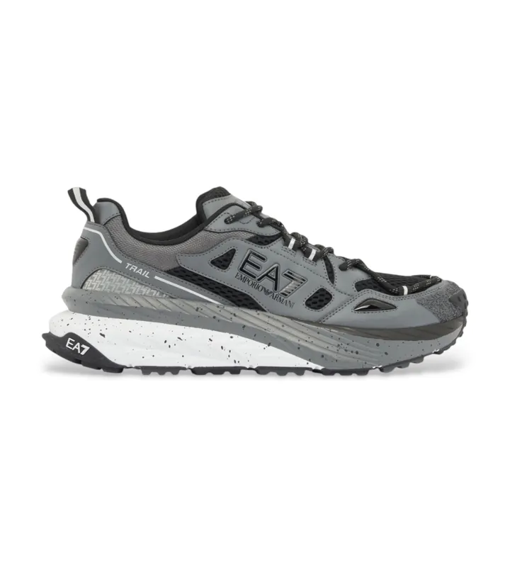 EA7 unisex. 7X000602_AF10181 Zapatillas Crusher Sonic Trail 2.0 gris (40), Plano, Cordones, Casual