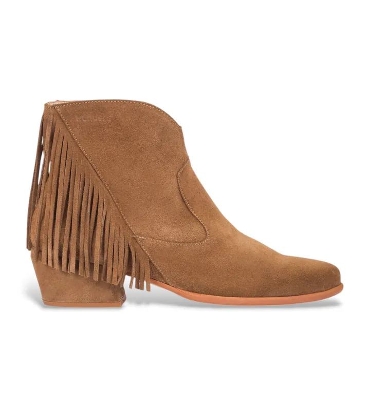 Wonders para mujer. D-2005 Botines de piel FEI 05 marrón (36), 1 a 3cm, Casual