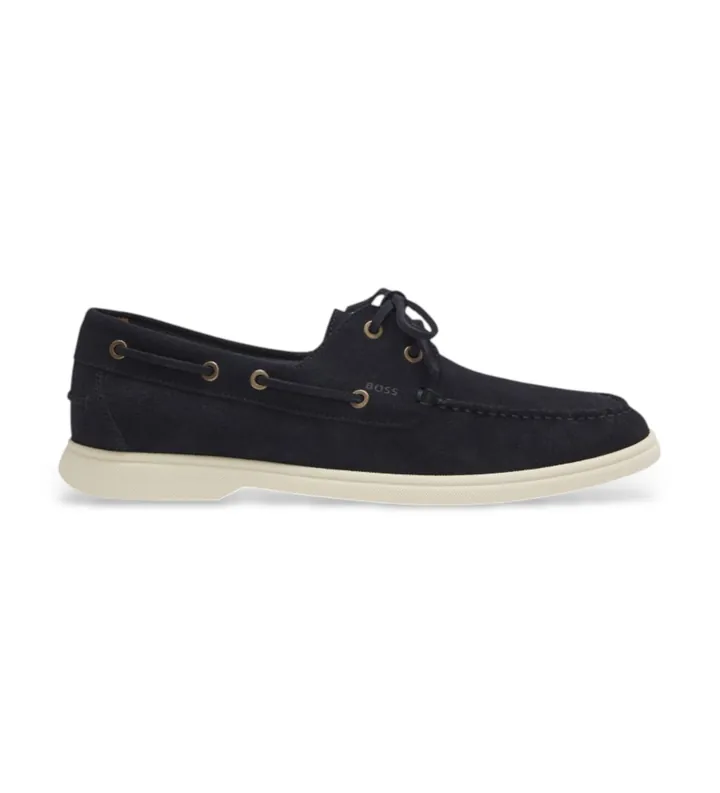 BOSS para hombre. 50563130 Náuticos de Ante Contraste marino (39), Plano, Cordones, Casual