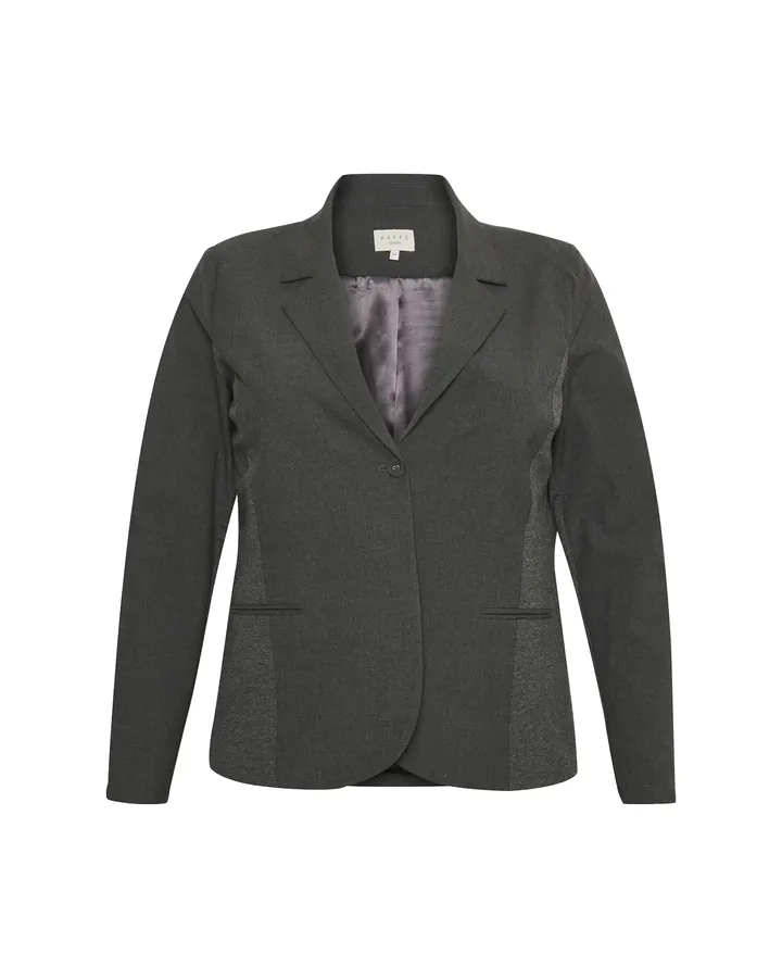 KAFFE CURVE Blazer 'Jia' gris oscuro